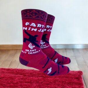 Fart Ninja Funny Novelty Socks